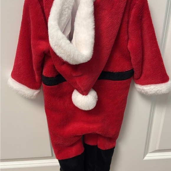 Baby First Christmas Santa Outfit Red 6-9 months Like New Little Me - Picture 3 of 3
